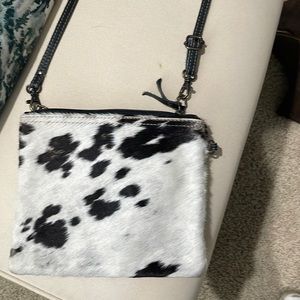 Super cute cow hide purse